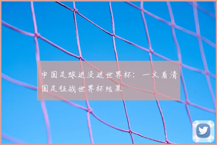 中国足球进没进世界杯:一文看清国足征战世界杯结果